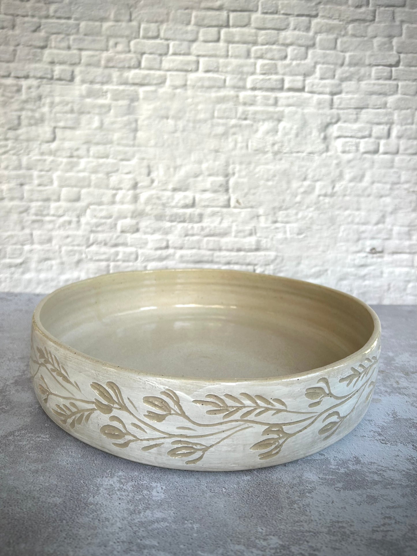 תבנית גדולה- זר לבן