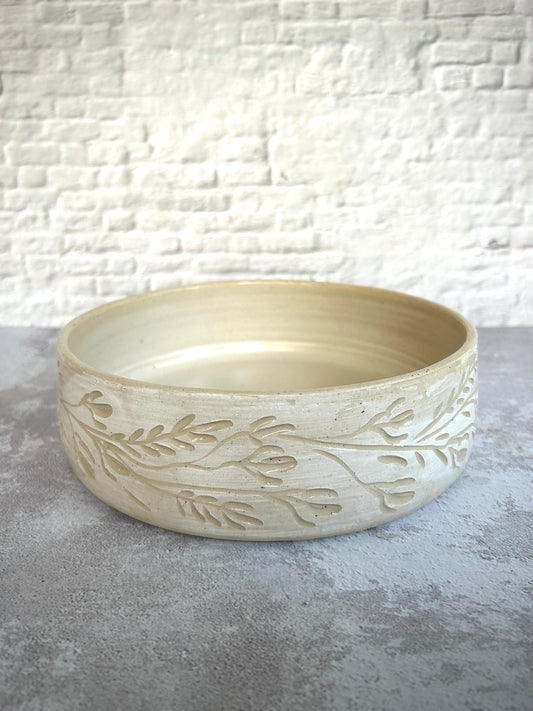 תבנית בינונית - זר לבן